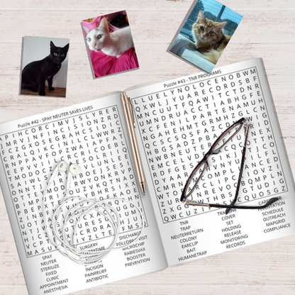 Cat Rescue Word Search Large Print Puzzles: Relaxing Word Search Puzzles With Heartwarming Photos & Stories Celebrating Cat Rescuers and Second Chances
