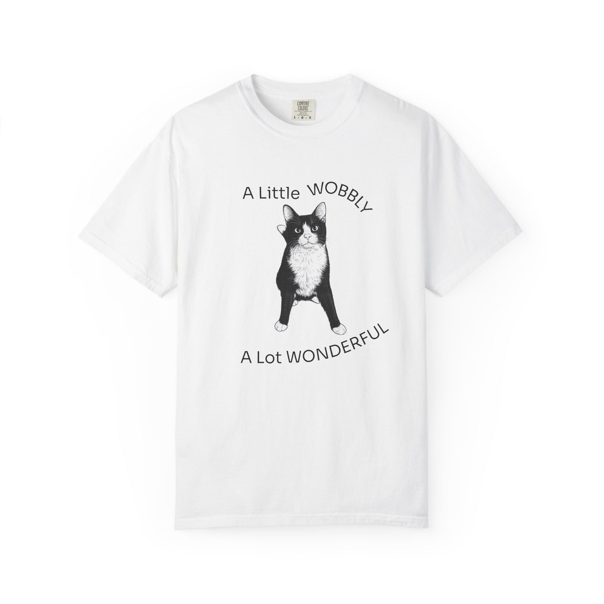 A Little Wobbly A Lot Wonderful Shirt - Cerebellar Hypoplasia Cat T-Shirt - Hopper Cat Tee