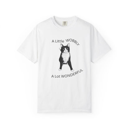 A Little Wobbly A Lot Wonderful Shirt - Cerebellar Hypoplasia Cat T-Shirt - Hopper Cat Tee