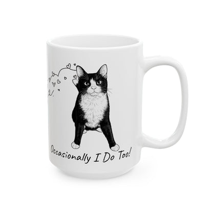 Wobbly Cat Mug - Cerebellar Hypoplasia Cat Gift - Funny CH Cat Mug - Special Needs Cat - Hopper Mug