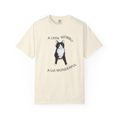 A Little Wobbly A Lot Wonderful Shirt - Cerebellar Hypoplasia Cat T-Shirt - Hopper Cat Tee