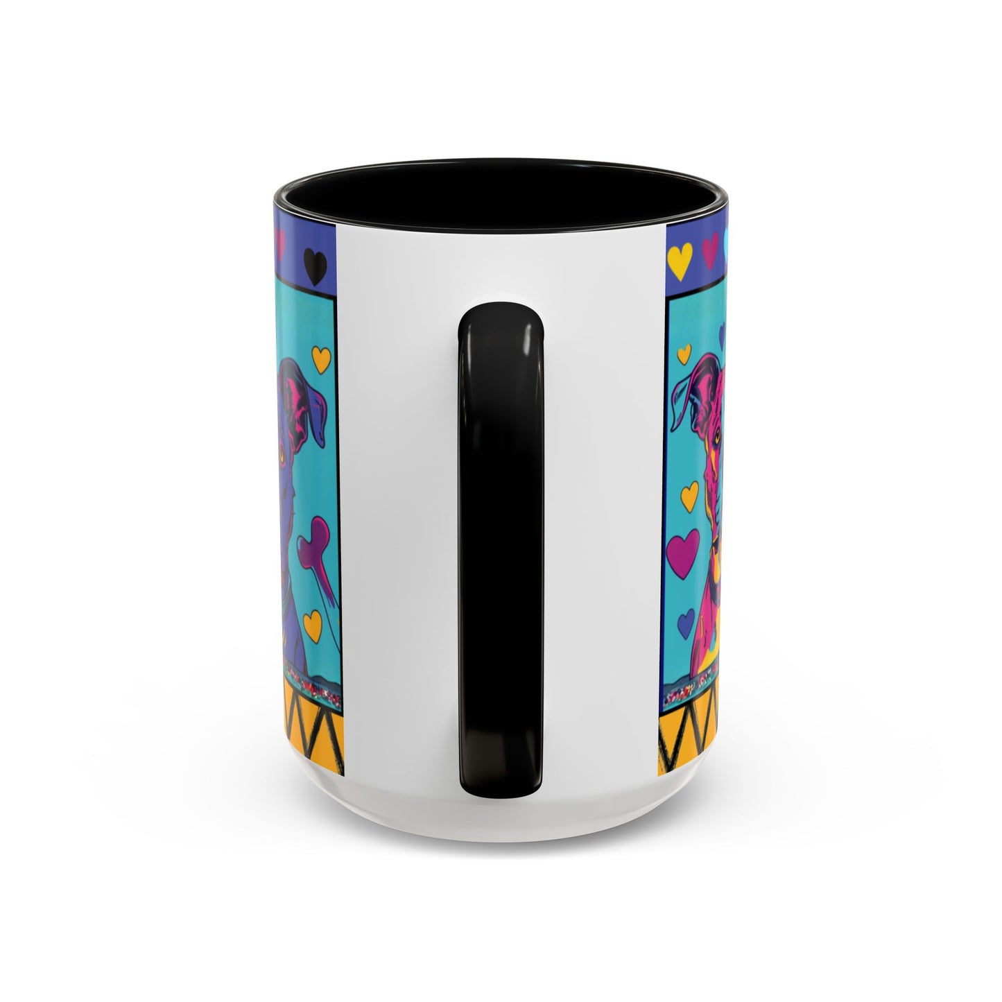 Colorful Pit Bull Pop Art Mug | Dog Lover Gift | Accent Coffee Mug 11oz 15oz