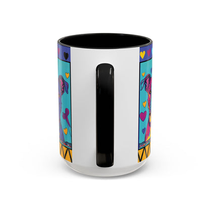 Colorful Pit Bull Pop Art Mug | Dog Lover Gift | Accent Coffee Mug 11oz 15oz