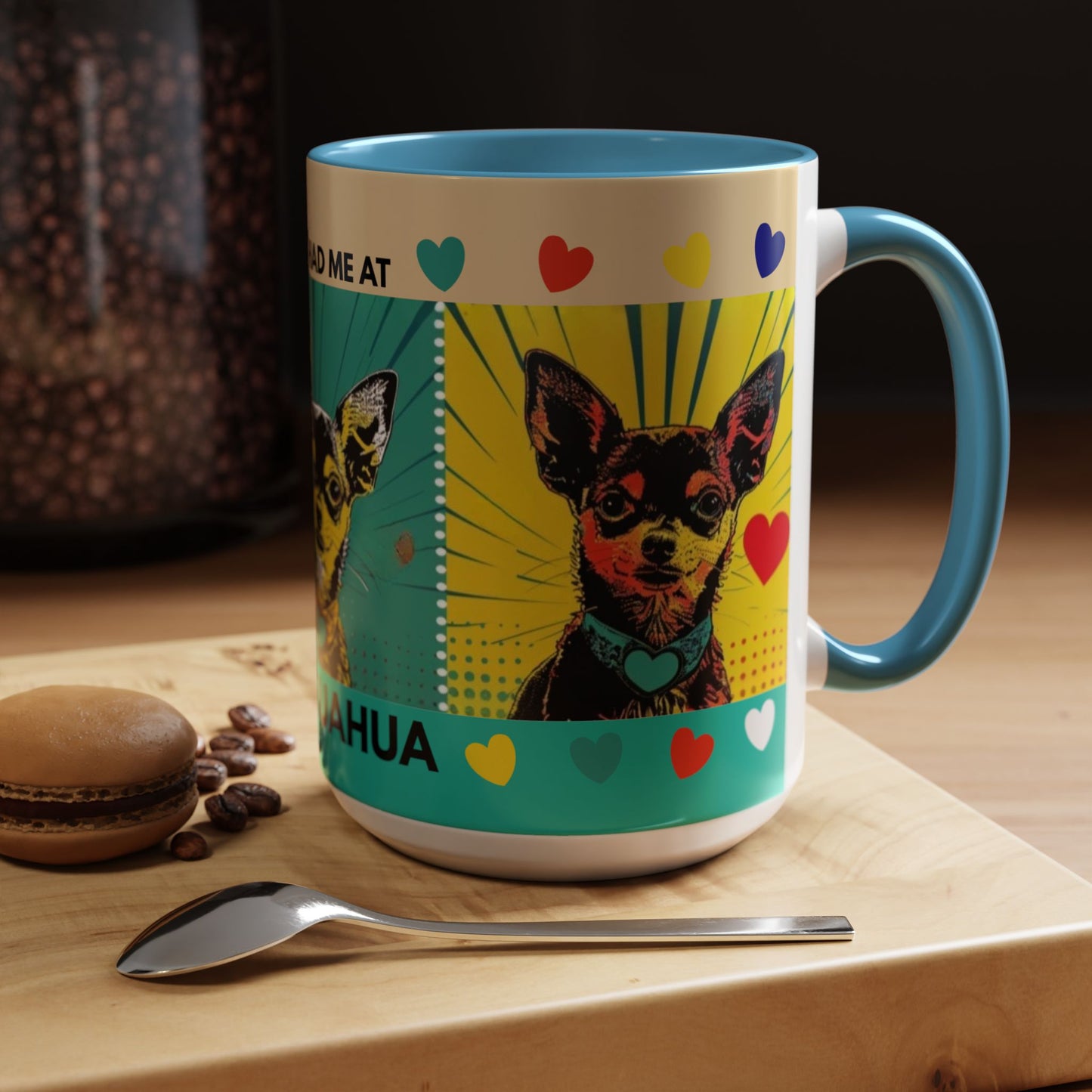 You Had Me At Chihuahua Mug | Accent Coffee Mug, Color Accent