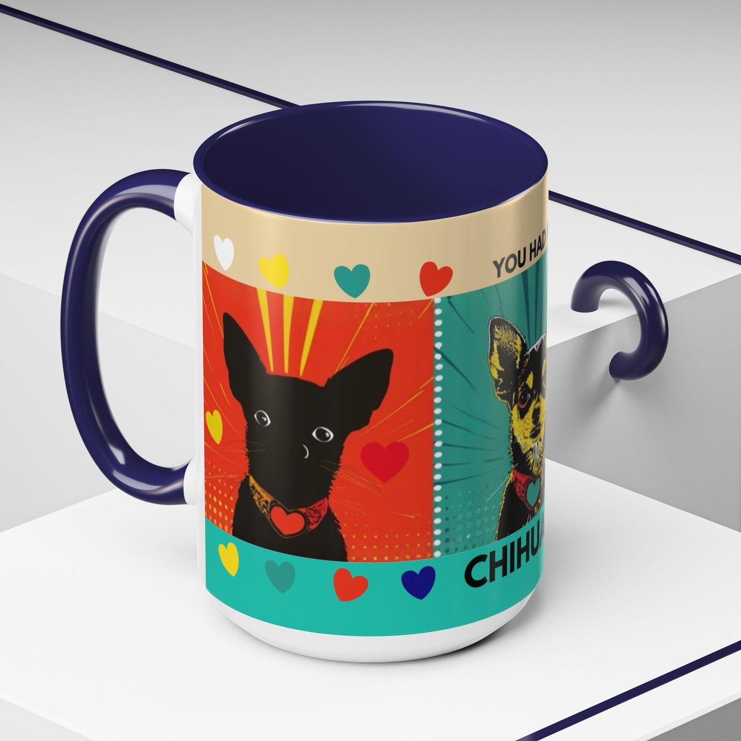 You Had Me At Chihuahua Mug | Accent Coffee Mug, Color Accent