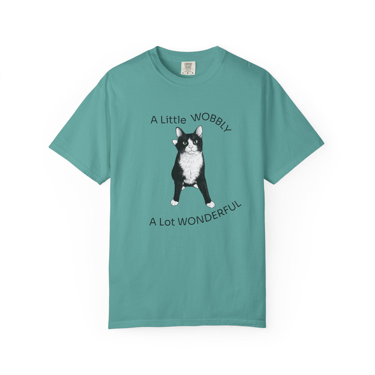 A Little Wobbly A Lot Wonderful Shirt - Cerebellar Hypoplasia Cat T-Shirt - Hopper Cat Tee