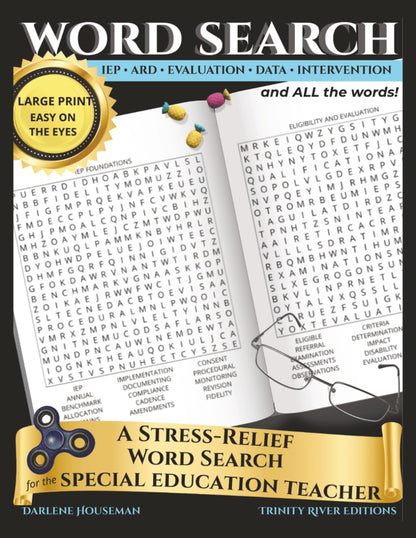 Large Print Word Search: A Stress-Relief MIND FIDGET Puzzle Book for Focus & Calm - A Special Educator's Pick: 100 Stress-Relief Puzzles • 1,600 Words for Relaxation and Mental Reset