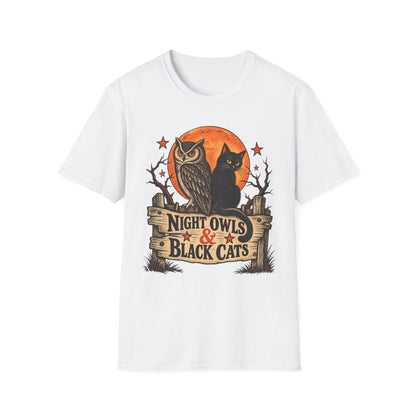 Bad Luck Club Black Cat Halloween Shirt, Vintage Halloween Cat Tee, Retro Spooky Season T-Shirt, Black Cat Lover Gift