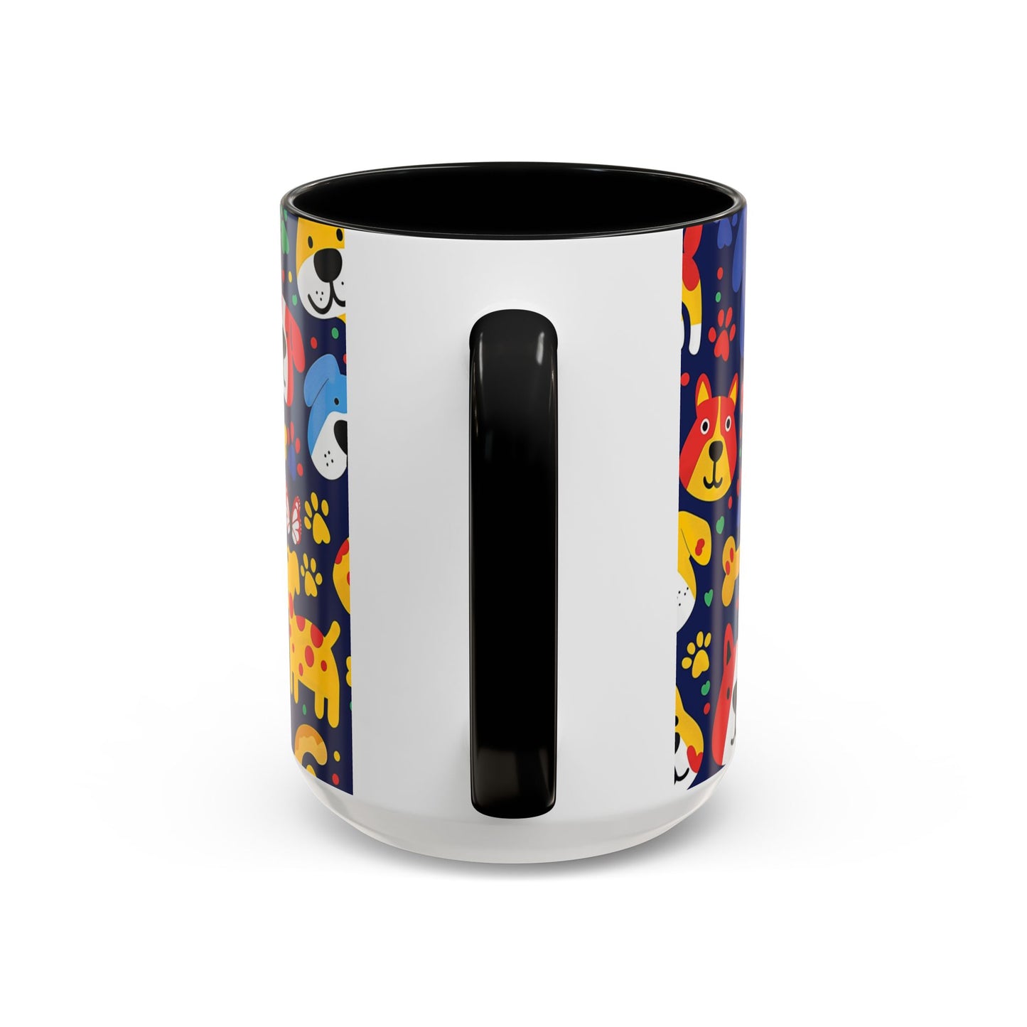 Whimsical Dog-Themed Coffee Mug, Fun Pet Lover Gift, Colorful Animal Cup, Unique Housewarming Present, Dog Owner Accessories