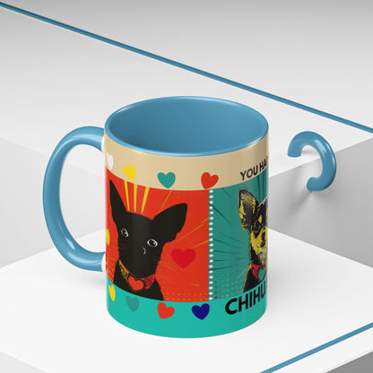 You Had Me At Chihuahua Mug | Accent Coffee Mug, Color Accent