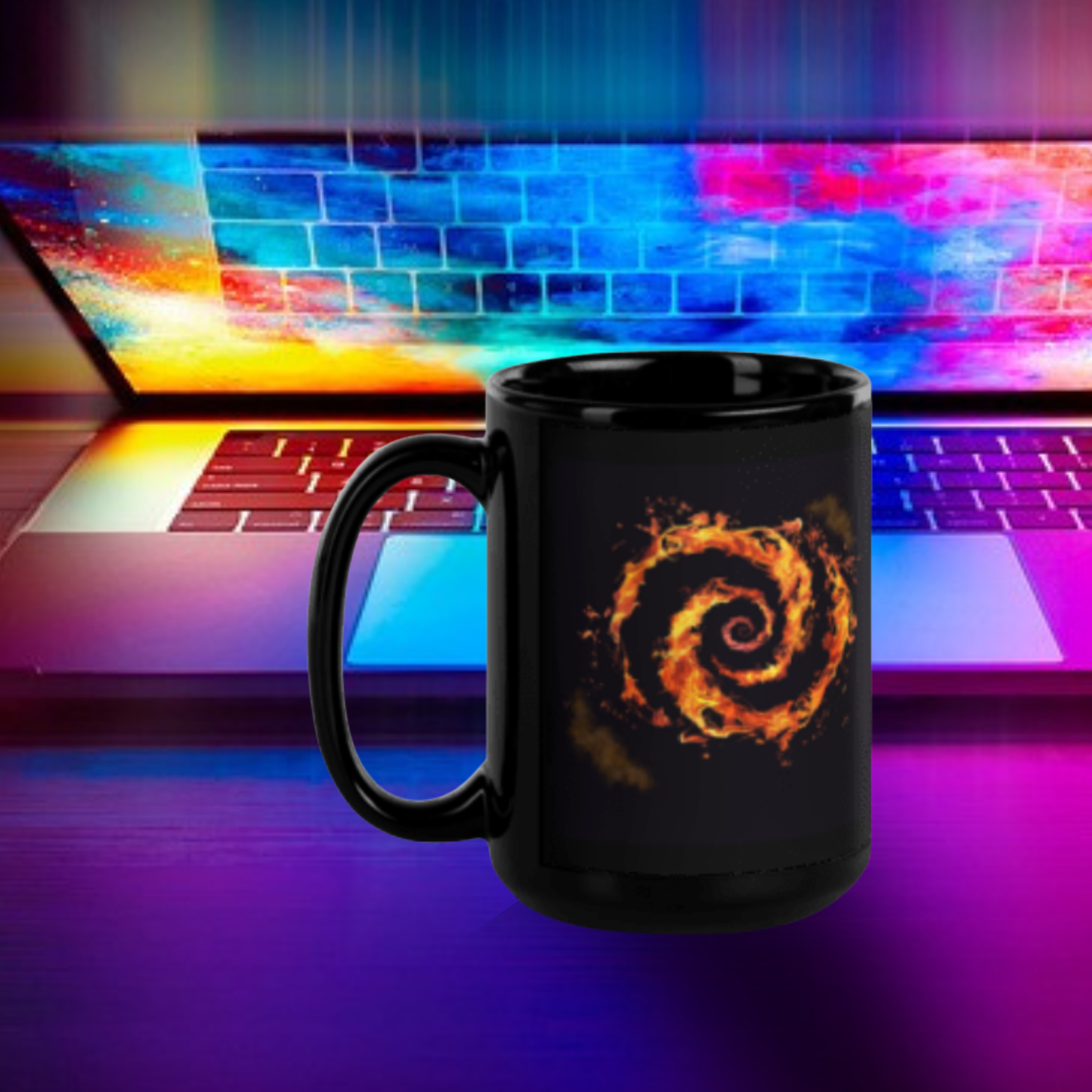 Lok’tar Mocha Mug – Horde Coffee Cup, Fiery Gaming Art, Coffee Gift, Gamer Café Mug, Geeky Mocha Lover Gift