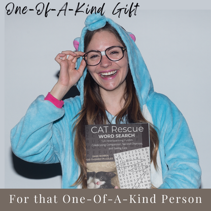 Cat Rescue Word Search Large Print Puzzles: Relaxing Word Search Puzzles With Heartwarming Photos & Stories Celebrating Cat Rescuers and Second Chances
