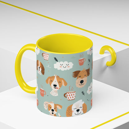 Cute Dog Lovers Coffee Mug, Stylish Pet Mug, Gifts for Dog Owners, Ceramic Cuppa, Funny Dog Mug, Perfect for Dog Moms