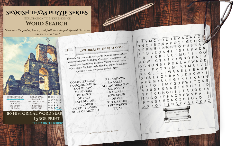 Spanish Texas Word Search: Word Search Puzzles Exploring the Heritage and History of Early Texas (Spanish Texas Puzzle Series)