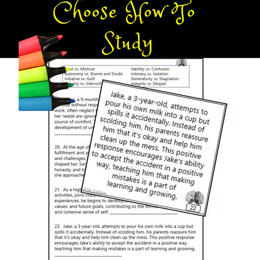 Erik Erikson Scenarios | What Stage is This? | Challenge | Worksheet | Task Cards